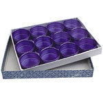 Display Tins In Paper Box Metallic Blue Color