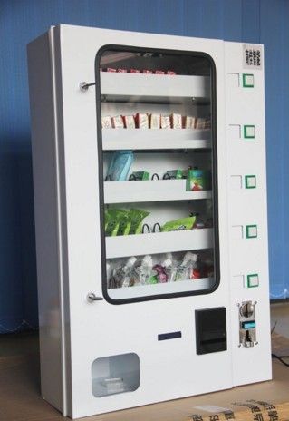 White Small Wall-Mounted Supplies Cigarette And Condoms Vending Machine