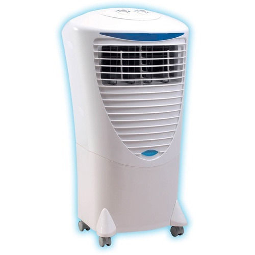 Floor Mountable White Domestic Plastic Air Cooler with Wheelbase
