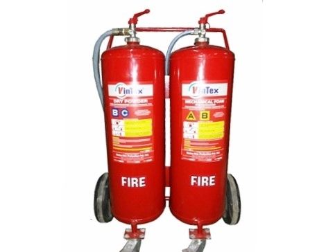 Twin Cylinder Dry Powder & Mechanical Foam Type Fire Extinguisher