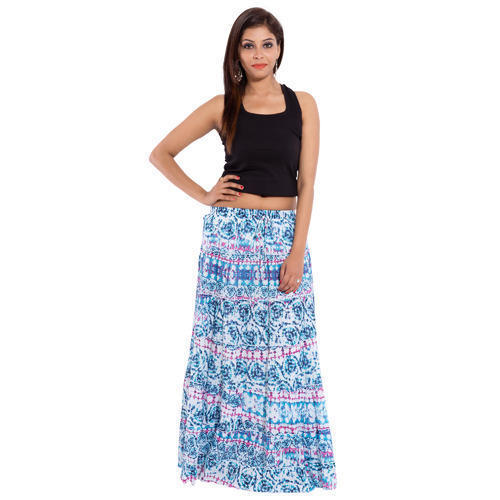 Ladies Printed Cotton Skirt