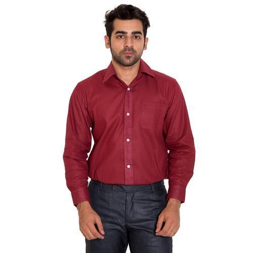 Wardrobe 100% Cotton Men's Regular Fit Formal Shirt