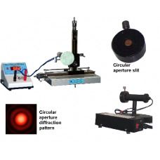 Laser Light - 650nm Red, Circular Aperture <1mm Dia | SC Diode Laser with Grating Stand, Light Detecting Microscope & Relative Light Intensity Meter