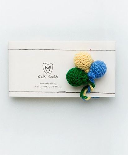 MilkTeeth Unisex Balloon Brooch Green