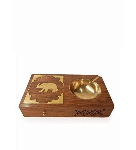 Wooden Ashtray - Premium Handcrafted Wooden Design, Various Sizes Available | Unique Gifting Option, Celebrated Udaipur Craftsmanship