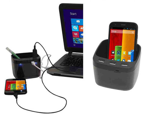 Usb Hub With Mobile Holder & Speaker