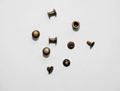 Revit Button Brass- Antique