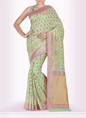 Fashionable Party Banarasi Designer Saree