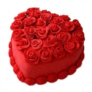 Red Heart Cake