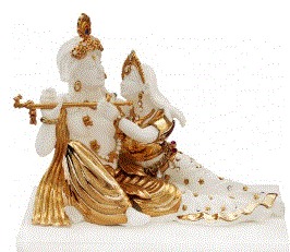 Sitting Radha Krishna
