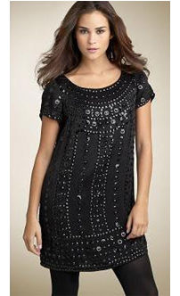 Short Sleeve Black Kurti