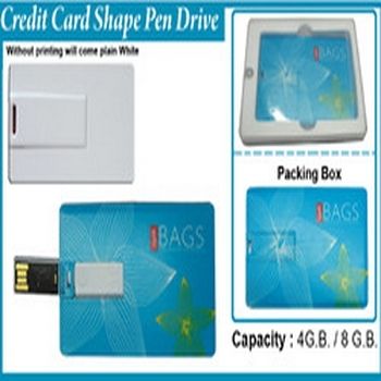 Credit card shape pendrive