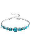 Bella Jewellery Gracias Collection Crsytal Hearts Bracelet Bangle