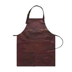 Leather Apron - Premium Leather Material | Elegant Patterns, Soft Texture, Acid & Fire Resistant