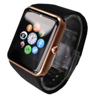 Black Mtk6261a Sim Card Supported Bluetooth 3.0 Smart Mobile Watch