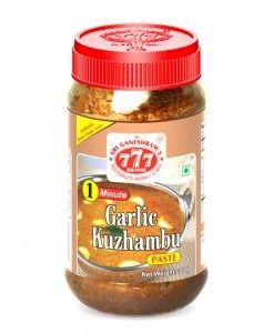 Garlic Kuzhambu Rice Paste