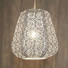 Perforated Canvas Hanging Lampshade