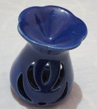 Blue Aroma Lamp with Flames