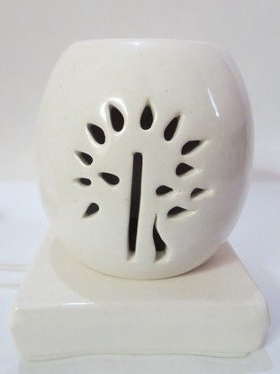 Bowl Shape Electric Aroma Lamp White