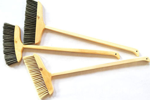 Dust And Rubbish Cleaning Wooden Broom