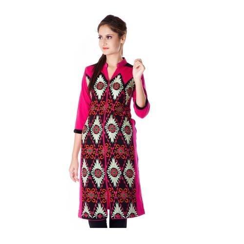 Grey Ladies Fancy Woolen Kurti