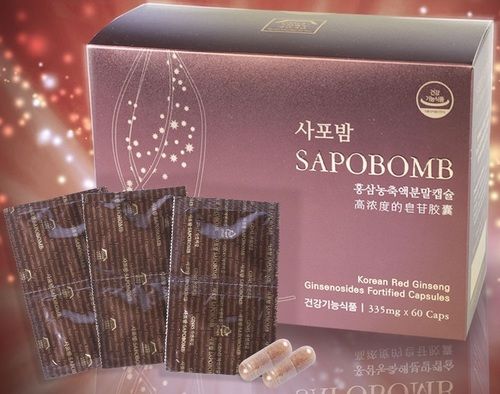 Sapobomb Korean Red Ginseng Extract Powder Capsules