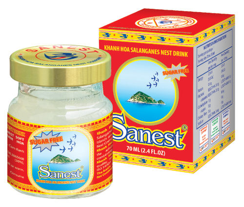 Khanh Hoa Salanganes Nest Soft Drink Sugar Free in jar 70ml