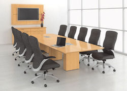 Meeting Table - Medium Density Fiberboard, 15-25 mm Thickness, Any Color | Elegant Design, Durable Finish, Rugged, Customizable Sizes