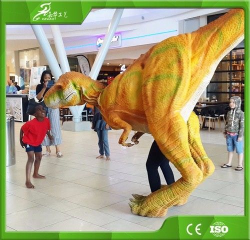 Realistic Robotic Walking Dinosaur Costume For Shopping Mall