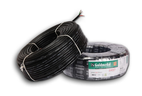 Round And Flexible Cable - 99.97% Pure Bare Copper Conductors, PVC Insulation for Low Resistance