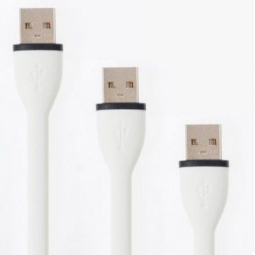 3 Versions Length Bendy USB Cable with Lightning and Micro Connector