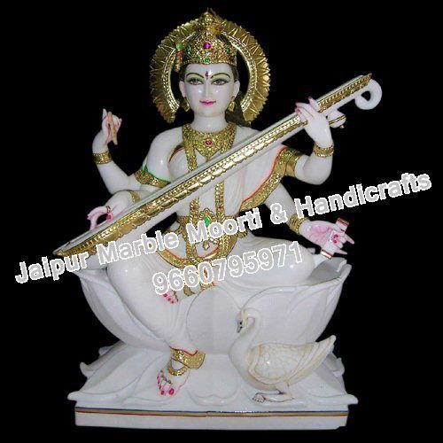 marble saraswati statue