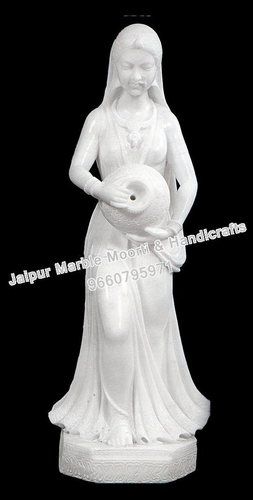 white marble statue