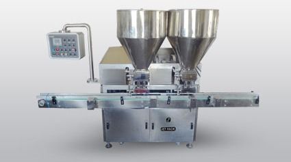 Automatic 2 Head Twin Nozzle Cream Filling Machine 