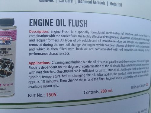 Engine Oil Flush