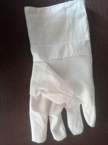 Gray Cotton Safety Gloves