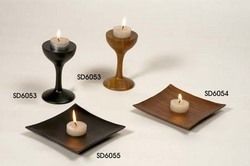 Wooden Candle Holders