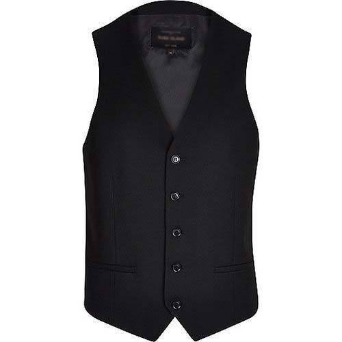 Men's Black Waistcoat