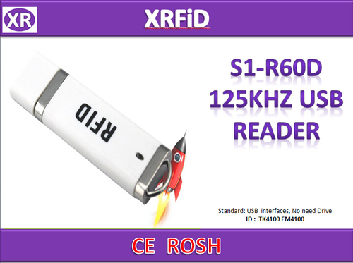 S1-R60D-125KHZ USB Reader Without Drive For Tk4100 EM4100 Chip Tag