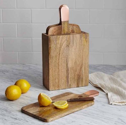 Chopping Board With Copper Handle