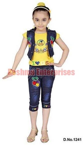 Girls Denim Capris