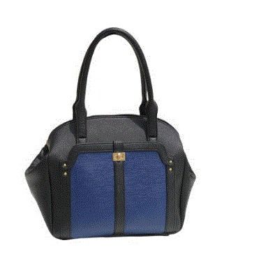 Carla Blue N Black Handbag