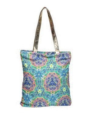 Kaleidoscope Print Tote Handbag