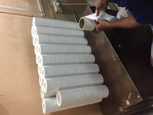 Plain And Printed Barcode Labels - Paper Material, Medium Size, White Color | Versatile Application, Electric Powered, Custom Shape Options