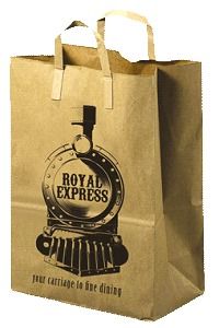 Printed Kraft Paper Shopping Bags