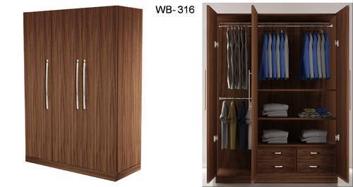 Designer Wardrobe - Termite Resistant, Precise Dimensions with Perfect Finish | Sufficient Storage for Garments and Accessories, Defect-Free Quality