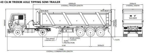 Tipping Trailer Application: For Electric Motor Use