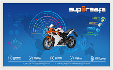 Two Wheeler - Bike Security System And Gps Tracking Device Usage: Automotive