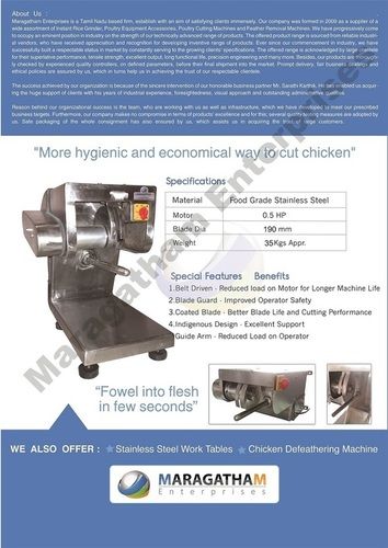 Chicken Meat Cutting Machine