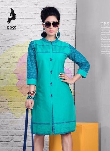 Washable Cotton Embroidered Kurtis